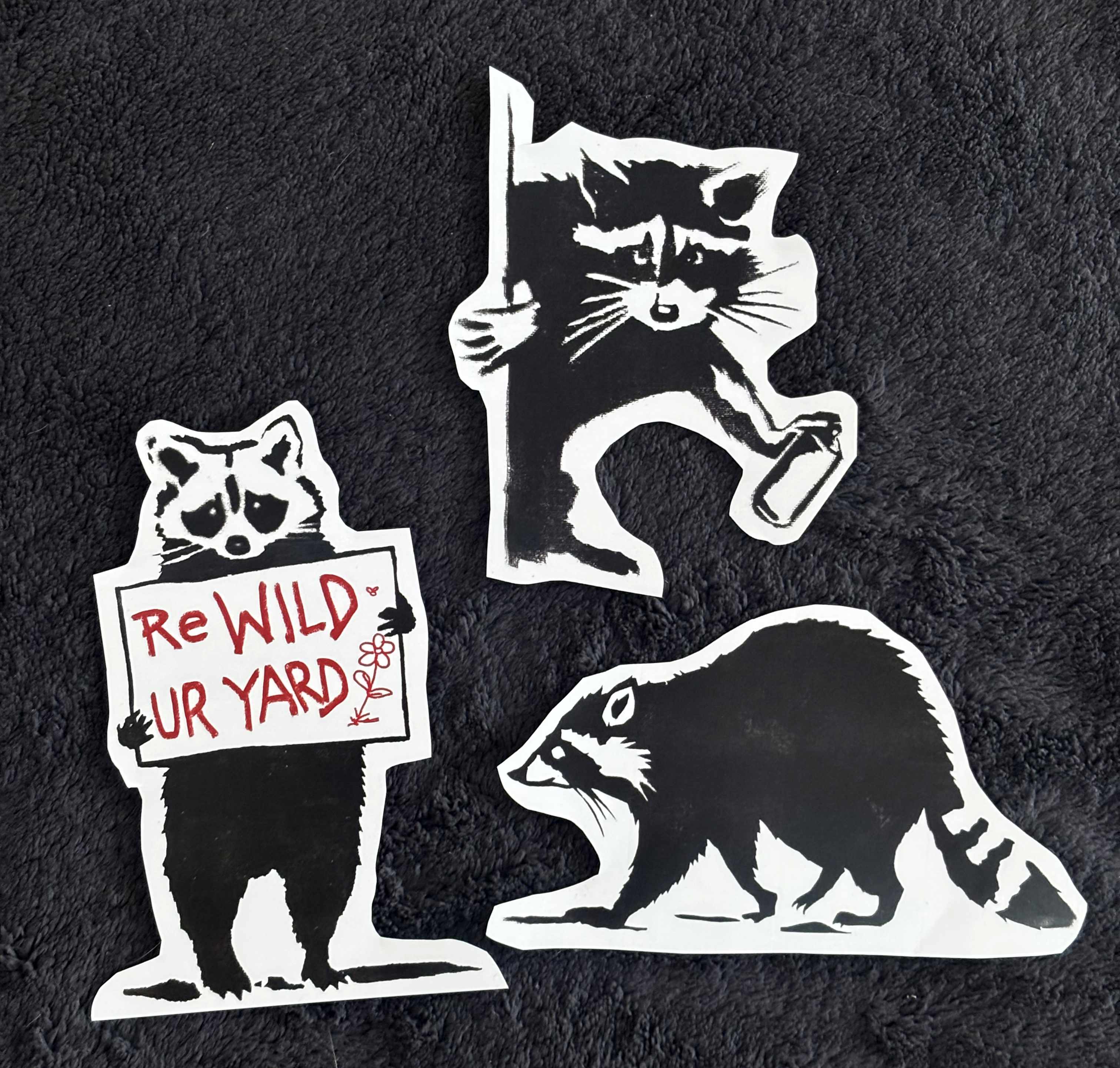Raccoon sticker pack